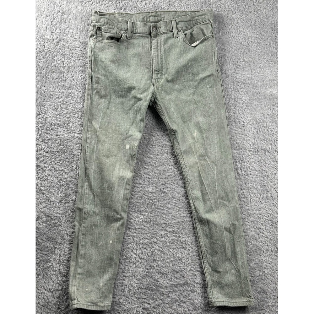 Levis 512 38x32  Gray Denim Jeans Pants Straight Fit Casual